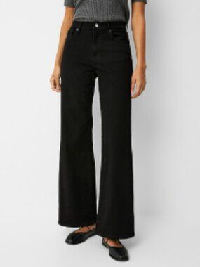 Yoga Jeans “Lily” – Intense Black Wide Leg Jeans size 25